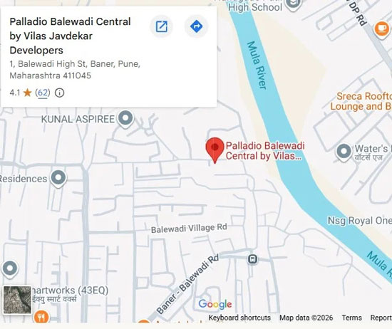 Project Location -Balewadi Palladio Presidential Suites